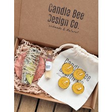 Candle Bee Design Doğal Balmumu 4'lü Tealightlı Meditasyon ve Rahatlama Seti