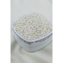 5 mm Fildişi Pudra Inci Boncuk 30 gr (Kolye, Bileklik, Küpe ve Takı Yapımı)