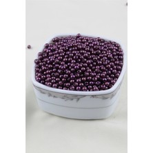 5 mm Mor Koyu Fuşya Tonlarında Inci Boncuk 30 gr (Kolye, Bileklik, Küpe ve Takı Yapımı)