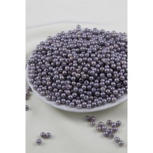 5 mm Koyu Gri Tonlarında Inci Boncuk 30 gr (Kolye, Bileklik, Küpe ve Takı Yapımı)