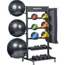 Prodips Pilates Topu Sağılık Topu Mat Dambıl Kettlebell Mobil Fitness Studio Ağırlık Standı