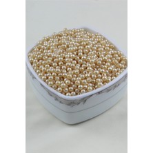 5 mm Metalik Krem Inci Boncuk 30 gr (Kolye, Bileklik, Küpe ve Takı Yapımı)