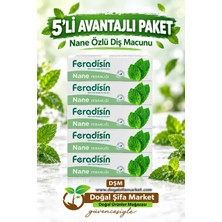 Feradisin Gimdes Helal Sertifikalı Nane Ferahlığı Diş Macunu 5 Li Set