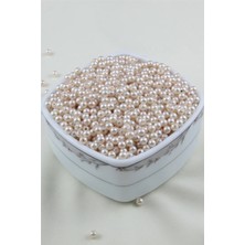 5 mm Şampanya Pembe Inci Boncuk 30 gr (Kolye, Bileklik, Küpe ve Takı Yapımı)