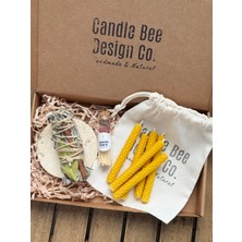Candle Bee Design Doğal Balmumu Meditasyon ve Rahatlama Seti