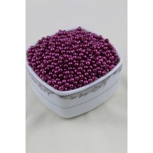 5 mm Koyu Fuşya Inci Boncuk 30 gr (Kolye, Bileklik, Küpe ve Takı Yapımı)