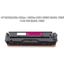 Calligraph Hp W2203A(220A) 4202DW / 4302FDW Chıpli Kırmızı Muadil Toner
