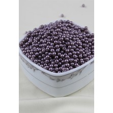 5 mm Mürdüm Inci Boncuk 30 gr (Kolye, Bileklik, Küpe ve Takı Yapımı)