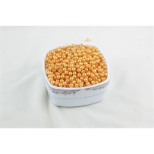 6 mm Parlak Turuncu Inci Boncuk 30 gr (Kolye, Bileklik, Küpe ve Takı Yapımı)
