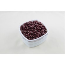 6 mm Koyu Bordo Inci Boncuk 30 gr (Kolye, Bileklik, Küpe ve Takı Yapımı)