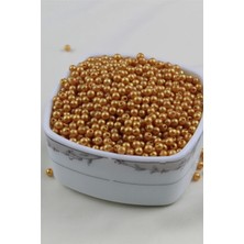 5 mm Metalik Altın Sarısı Inci Boncuk 30 gr (Kolye, Bileklik, Küpe ve Takı Yapımı)