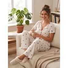 Glanz İç Giyim Kadın Pamuklu Pijama Takımı
