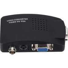 Hubrendy Sh Powermaster PM-983 Bnc S-Video Vga'dan Vga'ya Görüntü Dönüştürücü 1080P Destekli