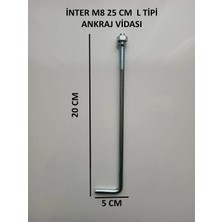 İnter Inter L Tipi Ankraj Vidası M8 25CM