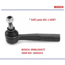Bosch Rot Başı Opel Astra G Zafira A 1,2 1,4 1,6 1,8 2,0 2,2 1,7d 2,0d 2,2d 1999-2009 1603214 0986140477 1 Adet