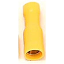 Powermaster PM-39074 4-6mm2 Kesit 25X8X7MM Soket Sarı Izoleli Kablo Pabucu (100'LÜ Paket)