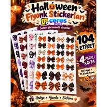 Ceres Studio Halloween Fiyonk Sticker Seti - Defter, Ajanda ve Hediye Süsleme Etiketleri