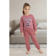 Turgut Kız Çocuk Minnie Mouse Baskılı Iki Iplik Eşofman Takımı