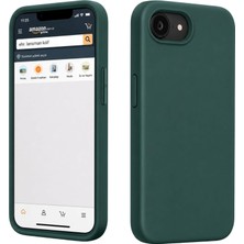 Str Store iPhone 17E/16E ile Uyumlu Lansman Kılıf, Içi Kadife Silikon, Kamera Çıkıntılı Koruyucu, Leke Tutmaz ve Darbe Emici Şık Kapak (Yeşil, iPhone 17E/16E)