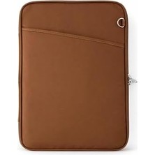 Str Store 13" - 14'' - 15'' Inç Uyumlu Kahverengi Notebook Laptop Çantası Omuz Askılı Su Geçirmez Kumaş