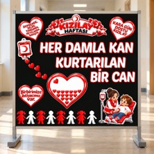 Ti Play Kızılay Haftası (Kan Bağışı) Hazır Fügür Kesim Pano Süsü