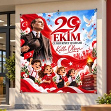 Ti Play 29 Ekim Cumhuriyet Bayramı 160X160 cm Vinil Afiş 04