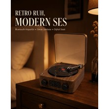 Str Store Dekoratif Gece Işığı Bluetooth Hoparlör Dijital Saat Çok Yönlü Sesli Aydınlatma