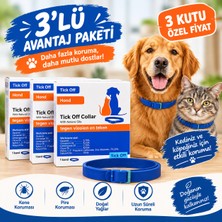 Tick Off Doğal Bit ve Kene Tasma 3'lü Avantaj Paketi | Kedi & Köpek Koruma Seti