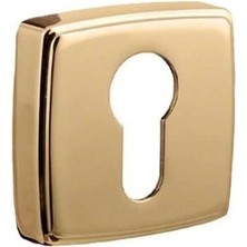 Elovias System Kare Yale Kapı Rozeti Gold Renk (RO13Y GL)