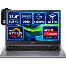 Acer Aspire Lite 15 NX.DTBEY.001EP8 Ryzen7 5825U 24GBRAM 1tbssd 15.6'' Fhd 60Hz WIN11 Pro + Elektropasaj Çanta