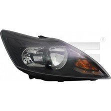 Tyc Ford Focus (2008 Yılında Çıkan Kasa) Ön Far Elektrikli Motorlu Siyah Nikelajlu Sol (Oem No: 8M5113101CF)