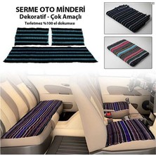 Z Tech Serme Oto Koltuk Kılıfı Minderi Kilim Dokuma Kaliteli 3 Parça