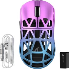 Str Store R2 Magnezyum Alaşımlı Kablosuz Gaming Mouse – 48G Ultra Hafif, Pixart PAW3950 Sensör, 42000 Dpı, Bt/2.4g/kablolu Üçlü Mod, 8k Tepki Hızı, Windows/xbox/ps/mac Uyumlu – Tw Purple