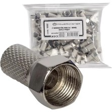 Hubrendy Sh F Konnektör Rg6-U4 Geniş 18 mm (100 Adet)