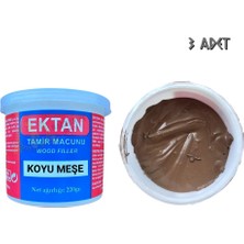 Ektan Masif ve Ahşap Tamir Macunu Koyu Meşe 220 Gr. - 3 Adet