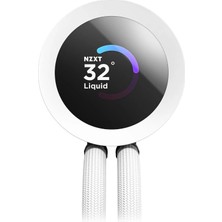 Str Store Kraken Plus 240 Rgb - Aıo Cpu Sıvı Soğutucu - 240MM Radyatör - F240 Rgb Çekirdek Tek Çerçeve Fan - Özelleştirilebilir 1,54 Inç Kare LCD - Amd® Am5, Am4 - Intel® Lga 1851/1700, 1200/115X - Beyaz