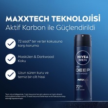 Str Store Erkek Sprey Deodorant Deep Darkwood 150ML, 72 Saat Anti-Perspirant Ter ve Ter Kokusuna Karşı Koruma, Maskülen Koku,aktif Karbon