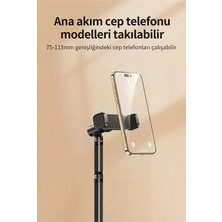 Str Store Jopree X66F | Ayarlanabilir Telefon Standı 360° Döner, Canlı Yayın/çekim Için Ergonomik Masaüstü Tutucu, Alüminyum Alaşımlı, Video & Sohbet Destekli, 75-115MM Telefonlar Için (Beyaz)