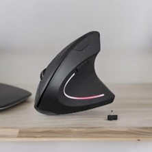 Str Store Dikey Ergonomik Kablosuz Mouse – Sessiz Tıklama, Bilek Dostu Tasarım, 2.4g USB Alıcılı, Ayarlanabilir Dpı, Bilgisayar ve Laptop Uyumlu Ergonomik Mouse