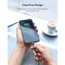 Str Store Type-C To Lightning Telefon Şarj ve Data Aktarım Kablosu Kaliteli Malzeme Naylon Örgü Tekniği 1 Metre USB C To Lightning Kablo (CB1016)
