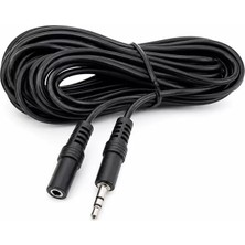 Hubrendy Sh Elektromer EL-8942 10 Metre 3.5mm Stereo Ses Uzatma Kablosu (Erkek-Dişi)