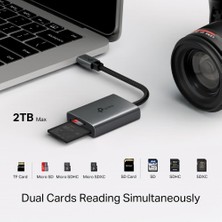 Str Store UA430C; USB 3.0 Type-C ile Sd & Microsd 3.0 Kart Okuyucu