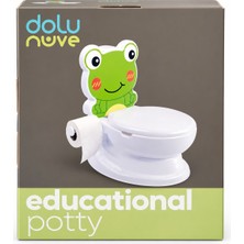 Dolu Nuve Educational Potty Kurbağalı Eğitici Çocuk Lazımlık 18 Ay+ Tuvalet Eğitim Oturağı
