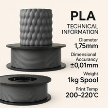 Str Store Filetto Pla+ Gri 3D Filament 1.75MM 1kg
