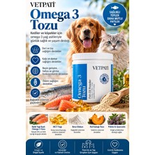 Vetpati Omega 3 Tozu Kedi ve Köpekler Için Balık Yağı Epa Dha Deri Tüy Eklem ve Bağışıklık Desteği