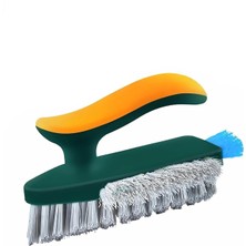 Str Store Yer Fırçası, 4'ü 1 Arada V-Şekilli Sert Kıllar ve Yumuşak Çekçekli Tasarım, Banyo ile Mutfak Fayans Araları Için Ergonomik Kaymaz Saplı Temizleme Fırçası, Ölü Köşeler ve Derz Temizleyici