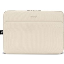 Str Store MCE-1505 14.1" Nova Eco Çevre Dostu 13-14 Inç Yeni MacBook Pro Için Kılıf, Aksesuar Bölmeli Laptop Kılıfı, Ykk Fermuarlı Notebook & Tablet Kılıfı, Latte