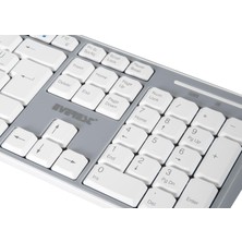 Str Store KM-6063 Beyaz/gri Kablosuz Q Multimedia Klavye + Mouse Set