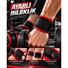 Str Store Siyah Kırmızı Ayarlanabilir Bileklik Dayanıklı Kumaş ve Güçlü Sabitleme
