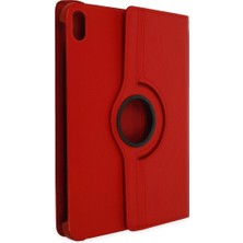 Efnaz Style Apple iPad 2025 10.9 10.nesil (A16) Kılıf 360 Tablet Deri Kılıf - Kırmızı